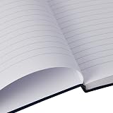 Q-Connect Feint Ruled Manuscript Book A4 96 Sheet 192 Pages Blue Hardback view 4