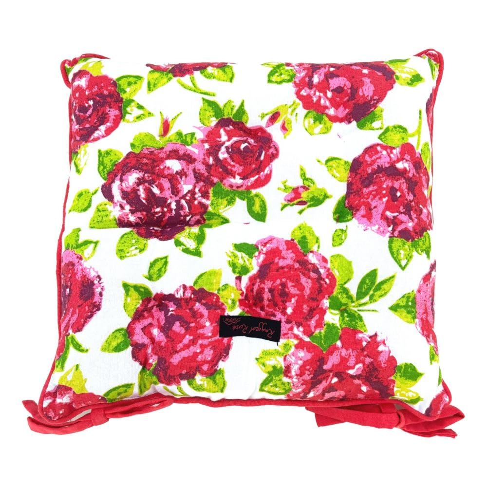 Paddy Floral Garden Chair Seat Pad (pink rose)