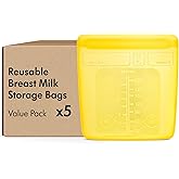 Medela Reusable Breast Milk Storage Bags with Wide Opening and Double-Seal Design, One-Piece, Fridge and Freezer Storable, 22