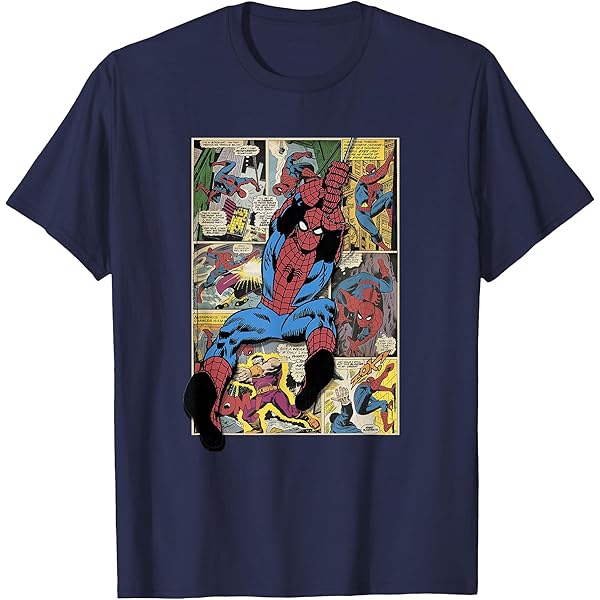Amazon.com: Marvel Spider-Man Villains City Skyline Graphic T