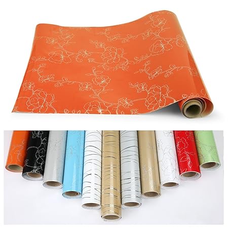 4x Kinlo Pvc 061 X 5m Carta Adesiva Per Mobilicucina Pvc Wallpaper Sticker Etichette Autoadesive Cabinet Rimovibile Parete Della Cucina Decorare