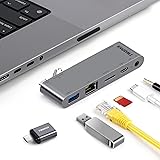 TWOPAN MacBook Pro M2 Pro/Max 14/16 inch USB C Hub, 5-Port USB C Dongle for MacBook Pro M1 M2 2023-2018/MacBook Air M2 2022, 