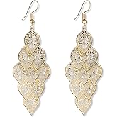 QLUYCKW Multilayer Leaves Tassel Earrings Fashion Lightweight Butterfly Diamond Geometry Pattern Dangle Drop Minimalist Earrings Bohemian Jewelry for Women Girls
