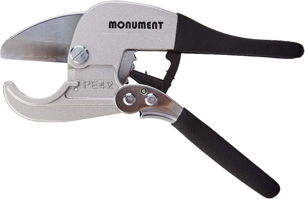 Monument MON2645 2645T Ratchet Plastic Pipe Cutter 42 mm Black