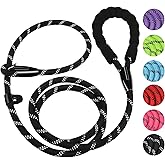 Dog Leash, 6 FT Heavy Duty Dog Leashes, Durable Premium Quality Strong Rope Slip Leash with Comfortable Padded Handle and Hig