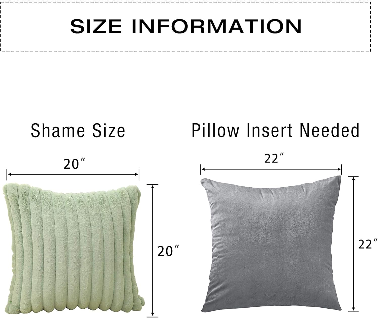 Decorative Throw Pillows Covers 20x20 Farmhouse Decor Cover for Living Room Green Decorative Pillow Velvet Faux Fur: Home & Kitchen