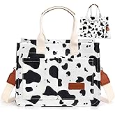 LHMTQVK Canvas Tote Bag for Women, Large Work Purses Bible Tote