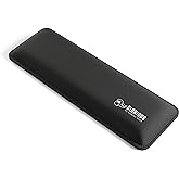 Glorious Gaming - Keyboard Wrist Rest - Compact - 12x4x1 in - Black | Foam Interior, Medium Firmness Ergonomic Cushion, Anti-Fray Stitching, Nonskid Rubber Base, 12x4x1in Dimensions Support