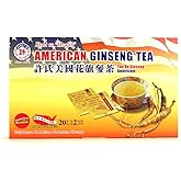 Hsu’s American Ginseng Tea Bags | 100% Wisconsin-Cultivated Caffeine Free, Vegan, Gluten Free Herbal Wellness Tea- 20 bags