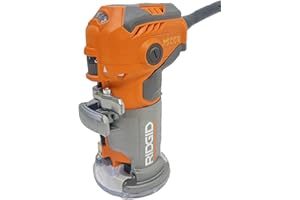 Ridgid 5.5 Amp Corded Compact Power Trim Router With Micro Adjust Dial R24012 (Renewed)