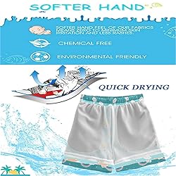 visesunny Summer Boy's Beach Shorts Quick Dry Soft