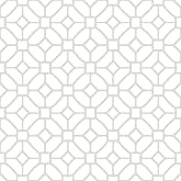 FloorPops Lattice Peel and Stick Floor Tiles, White and Off-White, Geometric Vinyl Floor Tiles, 12 in x 12 in, Pack of 10