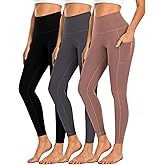 Dimore 4 Pack Workout Leggings for Women with Pockets,High Waisted Tummy Control Yoga Pants for Workout Running