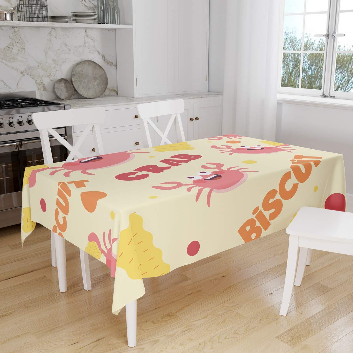 Bonamaison Kitchen Decoration, Tablecloth, 140cm x 160cm - Designed and Manufactured in Turkey