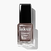 LONDONTOWN lakur Brown Nail Polish, Gel-Like Shine, Long-Lasting Color, Strengthens & Hydrates Nails, 0.4 Fl Oz
