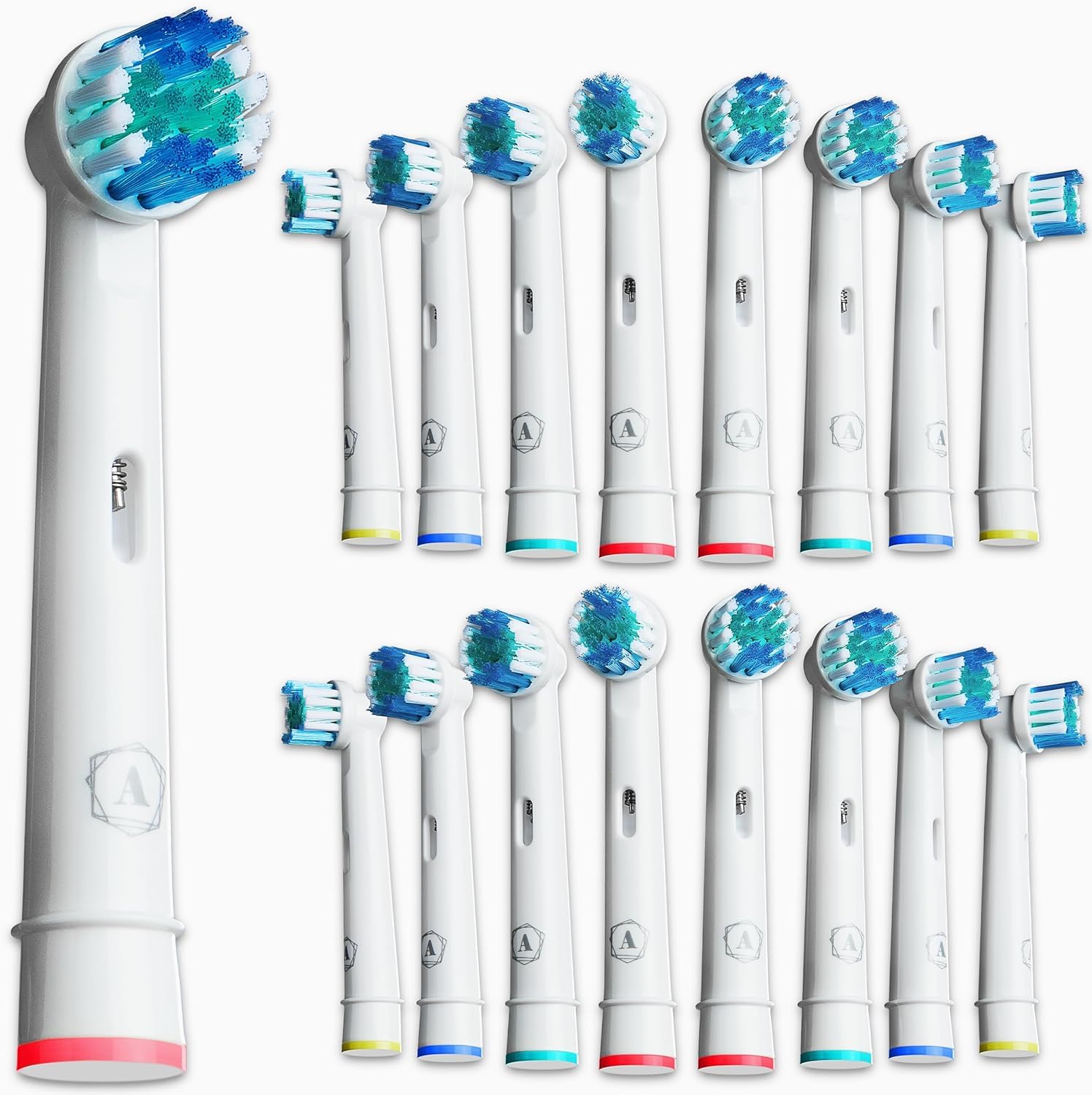 Toothbrush Head Compatible with Oral B - 16 Pack Aster Replacement Electric Professional Toothbrush Heads Deep and Precise Cleaning Brush Heads Toothbrush Heads Compatible with Oral B Braun