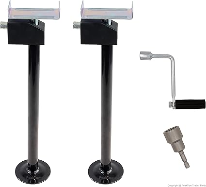 Peaktow Ptj0605 Quick Lift 23 39 Adjustable 5000lbs Slide Out Stabilizer Support 2pk Amazon Ca Automotive