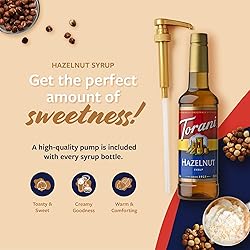 Torani Coffee Syrup, Hazelnut Flavored Syrup for