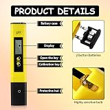 BakeWhiz Digital pH Meter 0.00-14.00 High Precision pH Pen Water Quality Tester view 3
