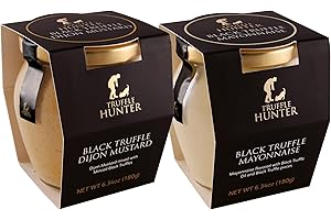 TruffleHunter, Black Truffle Mustard and Black Truffle Mayonnaise, 2 x 6.34oz