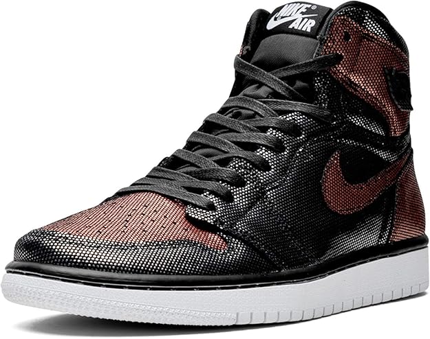 black and rose gold jordan 1