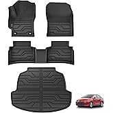 KARPAL Floor Mats Fit for Toyota Corolla 2020-2026 Sedan/Sedan Hybrid (Not for Hatchback and Cross), Custom Fit All Weather TPE Floor Liners, 1st & 2nd Row & Cargo Liner, Corolla Accessories