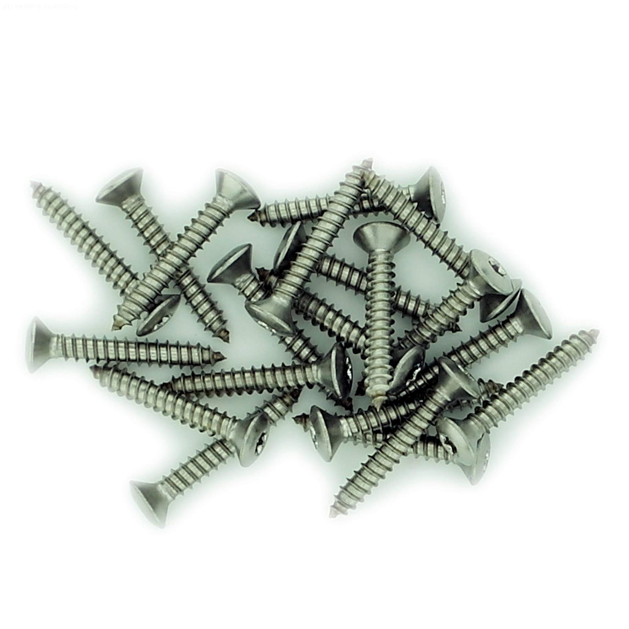 No.14 x 0.875 (6.3mm x 22mm) TX Raised Countersunk Self-Tapping Screw - Stainless Steel (A2) (Pack of 20)