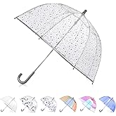 Totes Kids Pinch Proof Bubble Umbrella with Enhanced Visibility