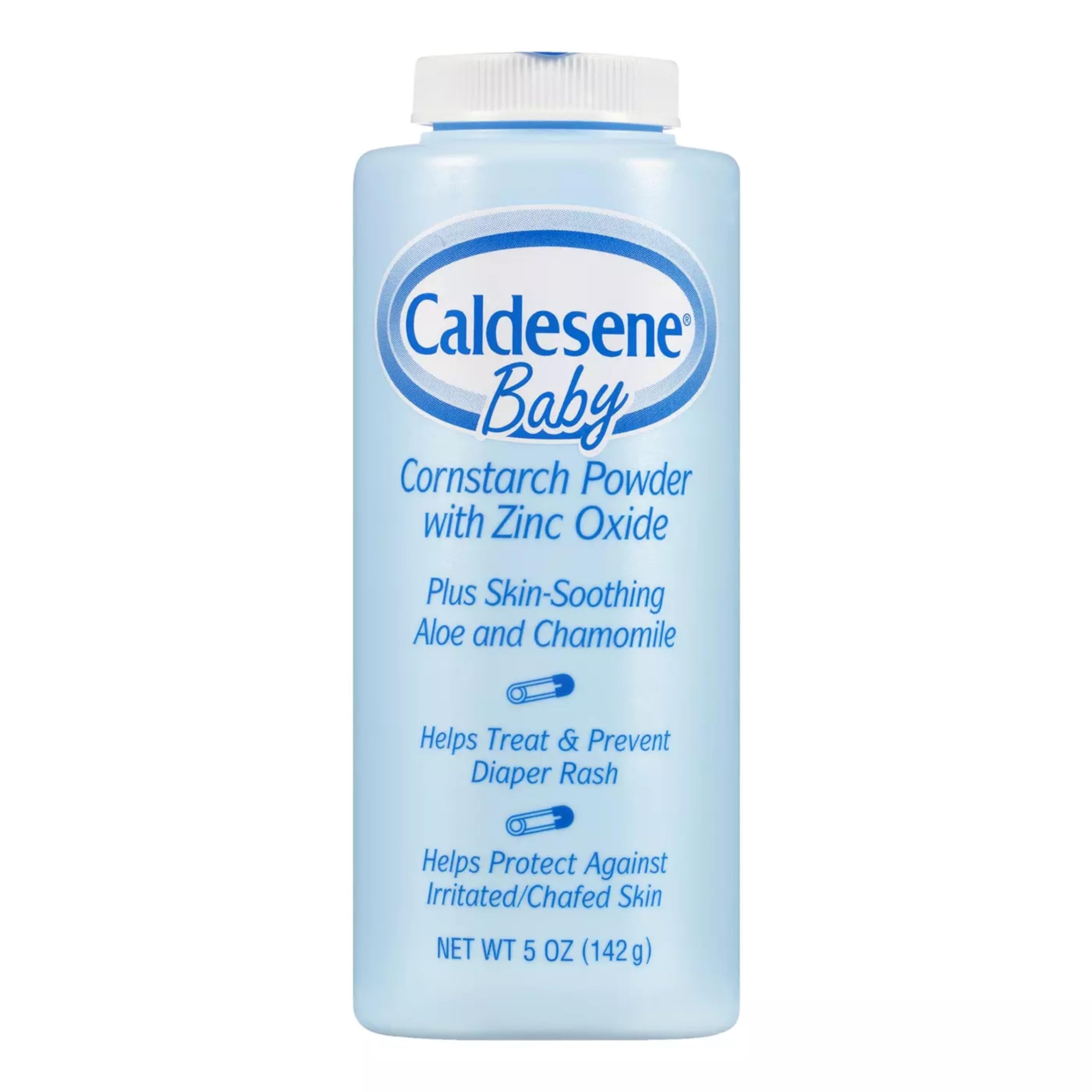 Caldesene Dry & Comfy Baby Powder with Zinc Oxide & Cornstarch, Free from Talc & Preservatives, 5 Oz., Pack of 6