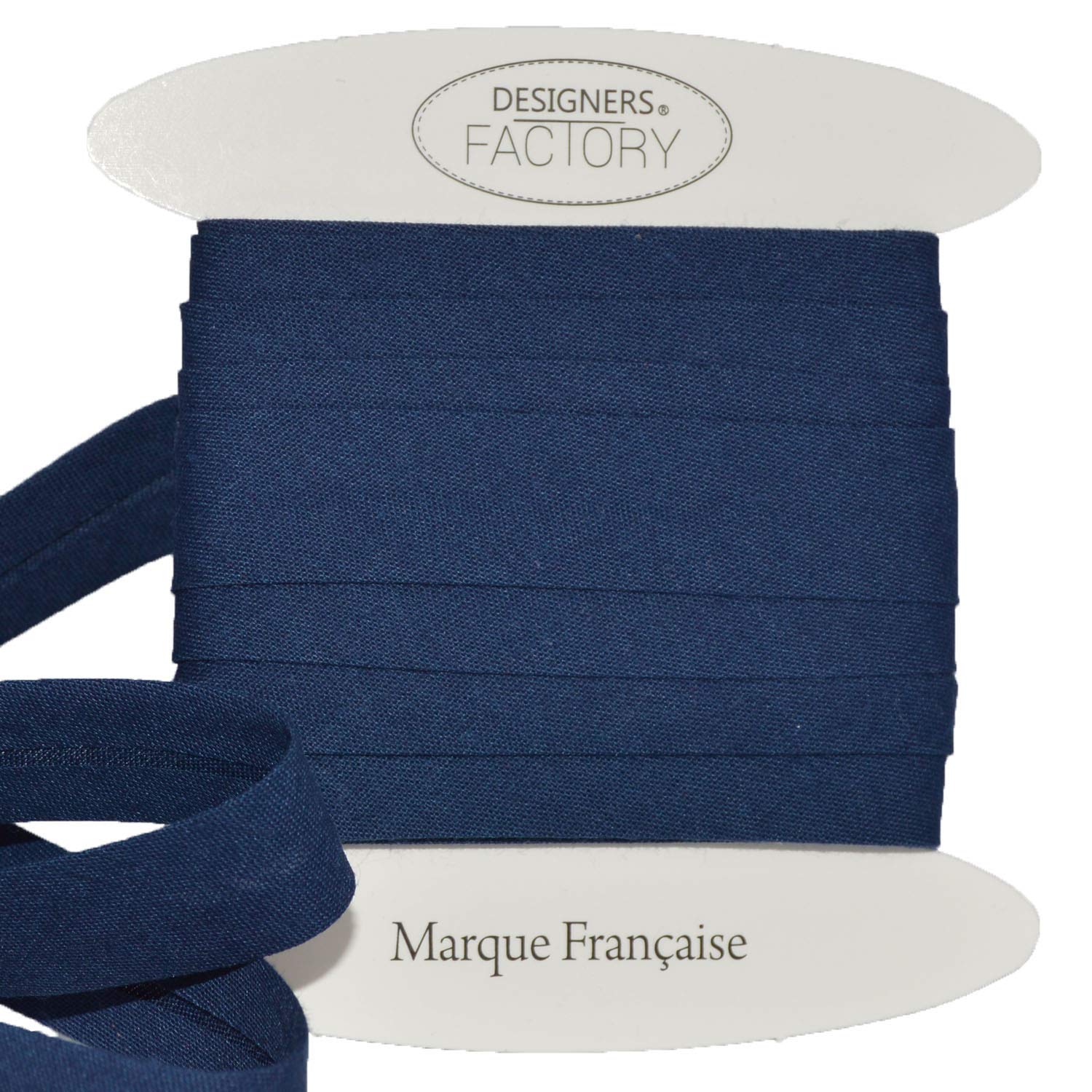designers-factory Beautiful Quality Plain Cotton Bias Binding - Cotton Bias Binding - available in several colours and two sizes (By 10 meters, Navy blue)