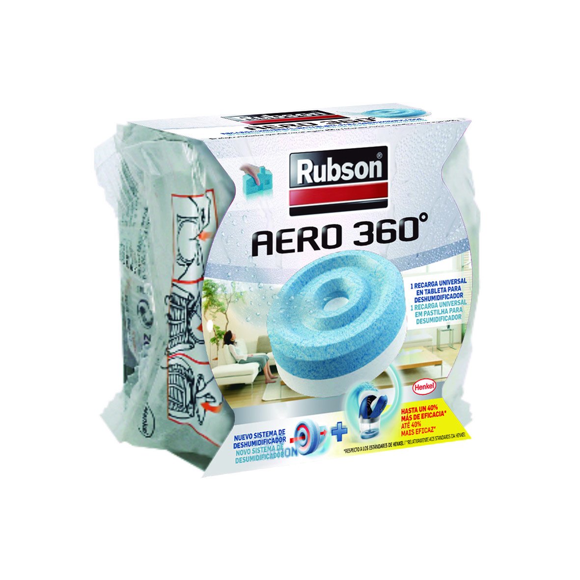 Rubson Recambio para deshumidificador Aero color azul claro y blanco