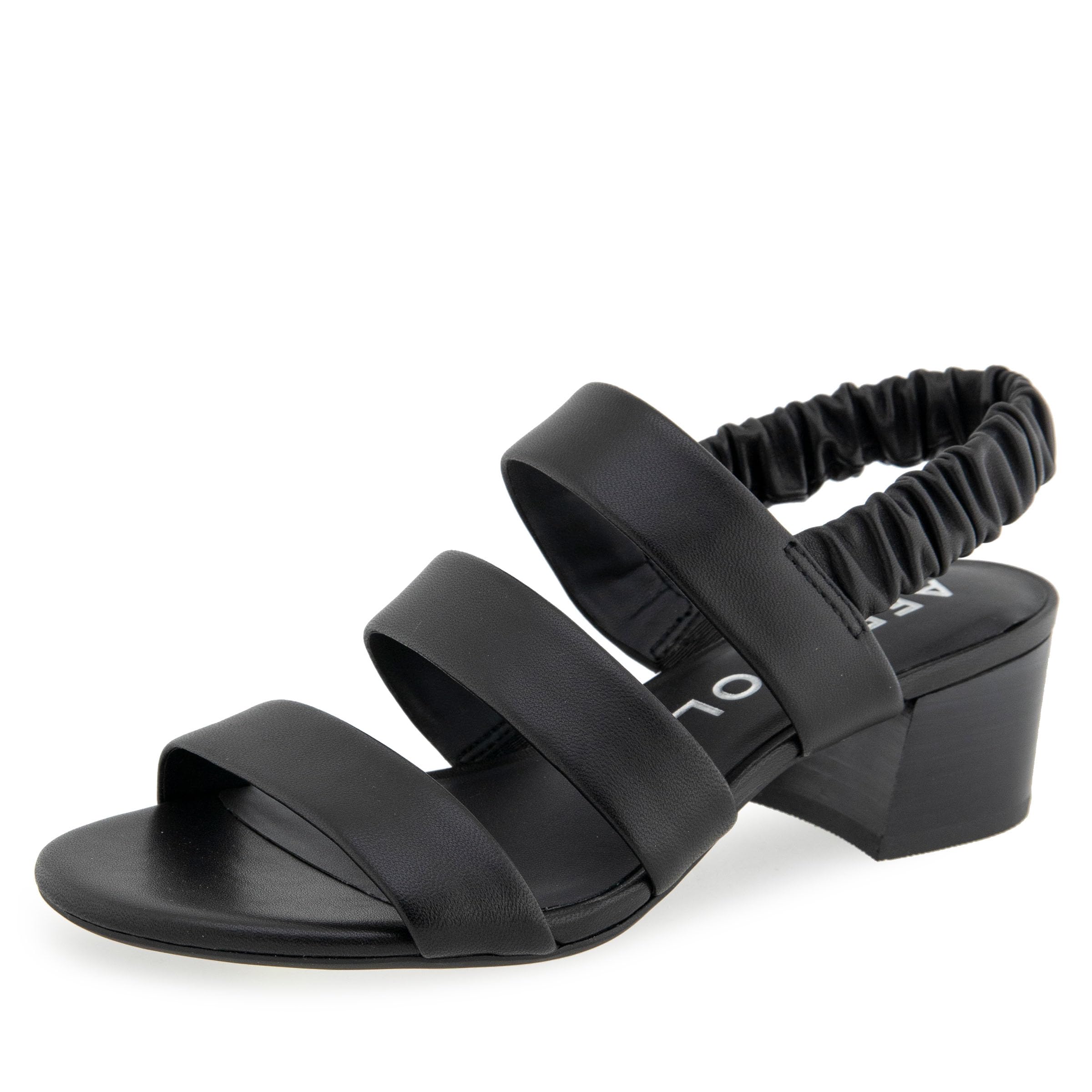 AerosolesWomen’s Clarissa, Block Heeled Slingback Sandal, Black Leather10M