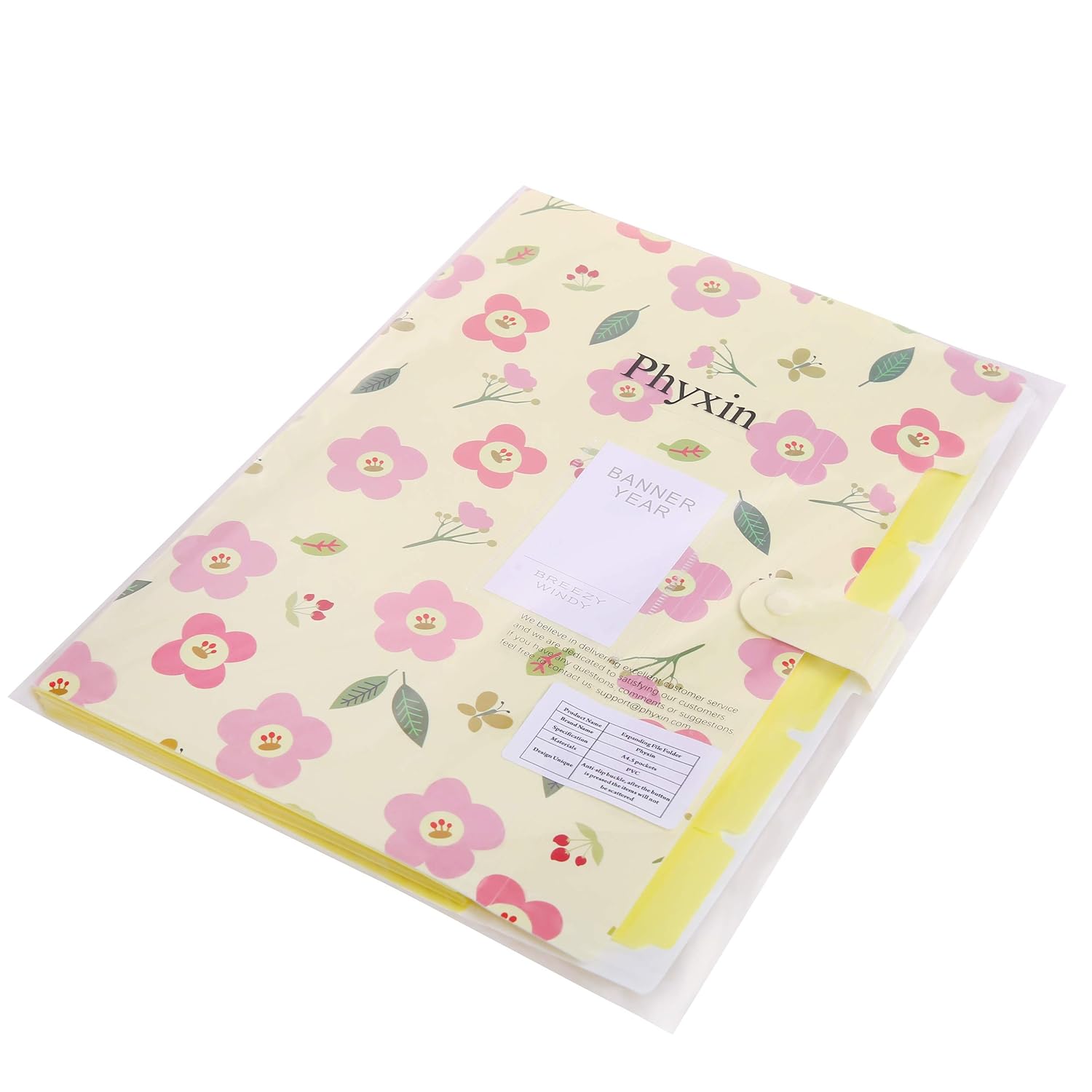 Phyxin Decorative Expanding File Folders Accordion Document