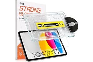 Hianjoo Screen Protector Compatible with iPad 11th 2025/ 10th 2022 A16 10.9", Tempered Glass with Install Tray [HD Clarity] [
