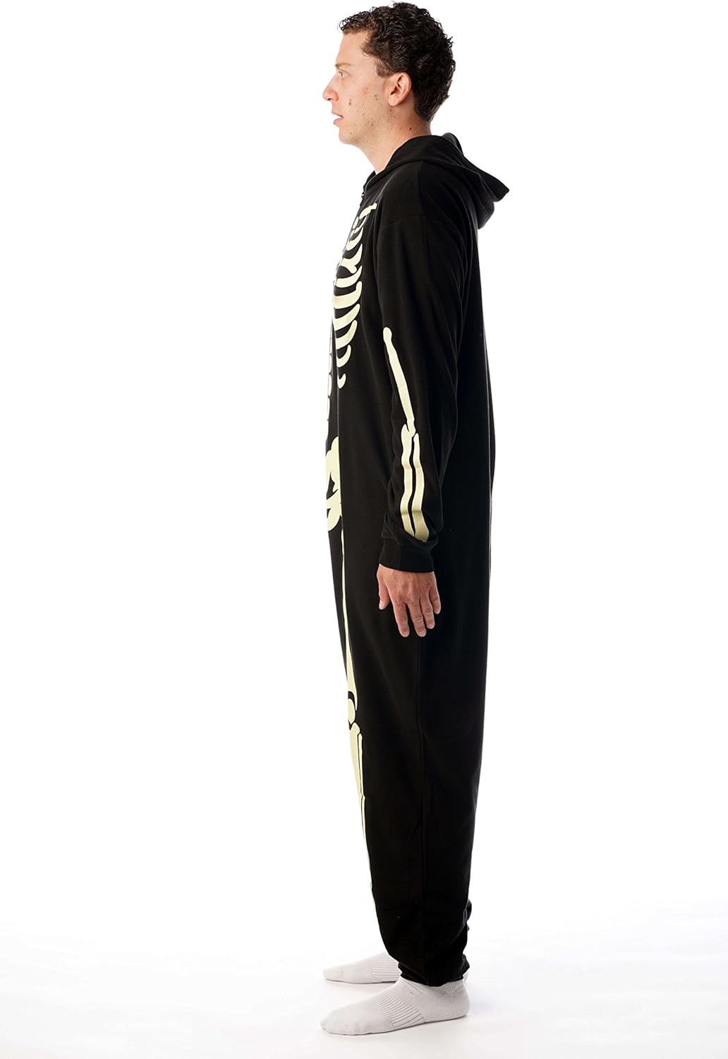 #followme Glow in The Dark Skeleton Jumpsuit Pajamas Family Sleepwear: Clothing