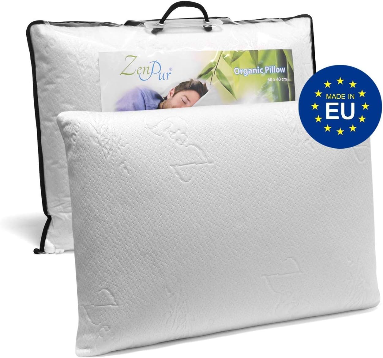 ÖkoTex Standard 100 100 Viskoelastisch ZenPur 2er Set Schlafkissen
