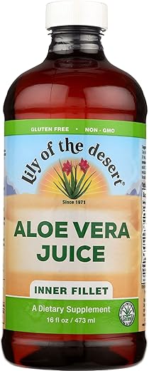 Lily of the Desert Organic Aloe Vera Juice Inner Fillet – 16 fl oz by Lily Of The Desert