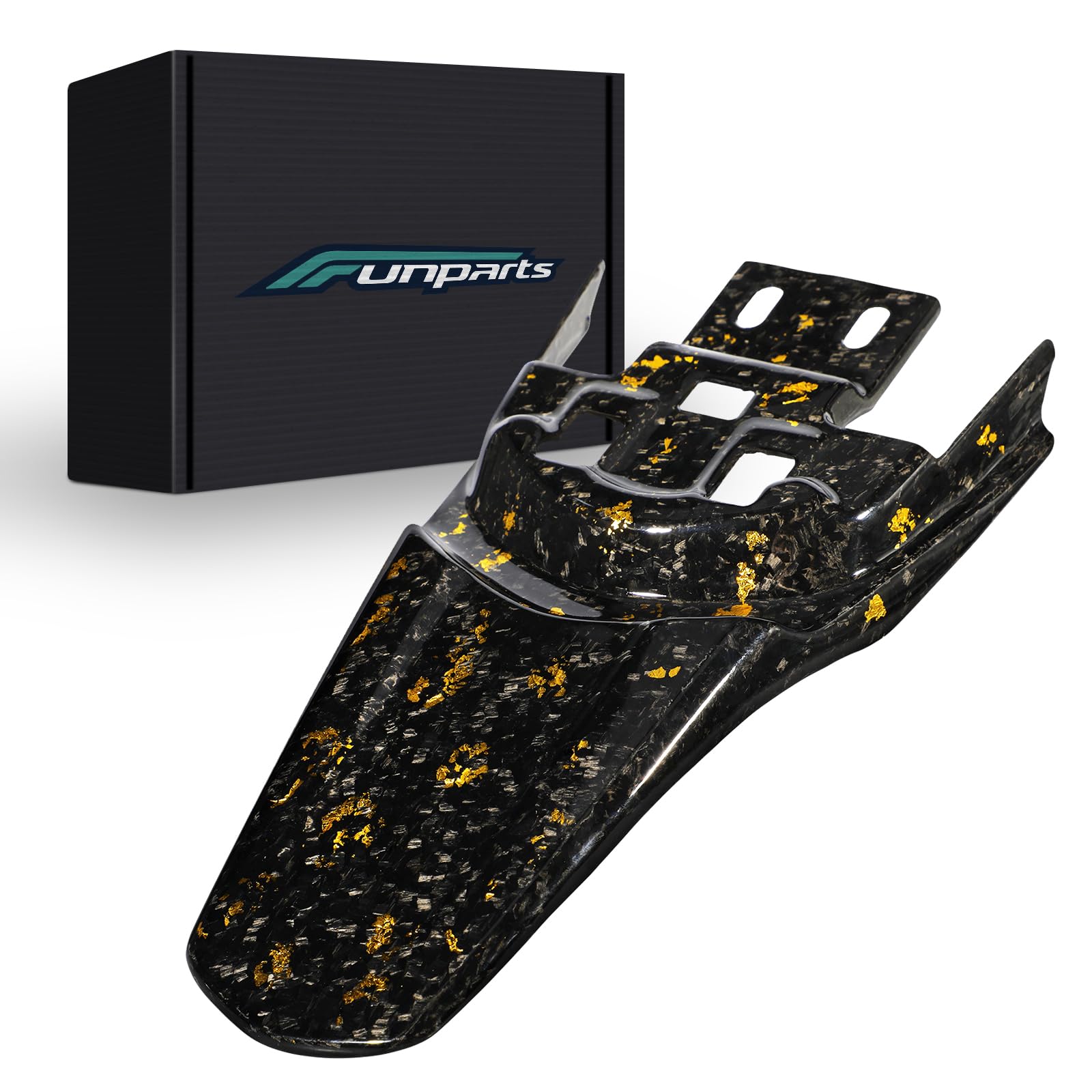 Photo 1 of Funparts Dirt Bike Rear Fender Mud Guard Carbon Fiber for Surron Sur Ron Light Bee X/S X260 X160 Electric Dirt Bike Gold