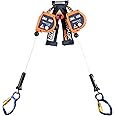 3M DBI-SALA Nano-Lok Edge 3500229 SRL, 8-Ft, Double-Leg 100 Percent Tie-Off, Leading/Sharp Edge Aluminum Captive Eye Carabiner, Quick Connector for Harness Mount , Orange