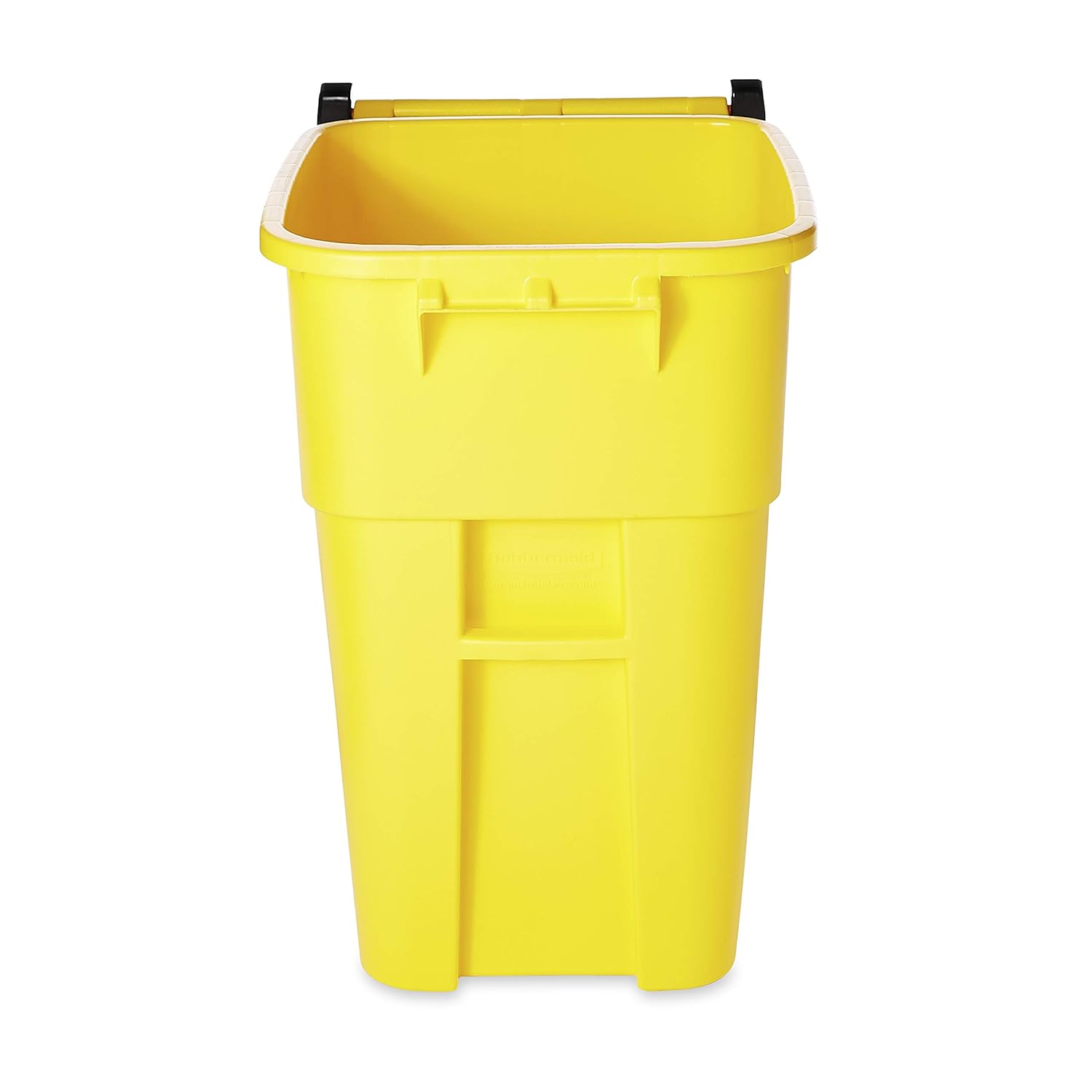 Rubbermaid Commercial Products BRUTE Rollout Heavy-Duty Wheeled Trash/Garbage Can - 50 Gallon - Yellow: Office Waste Bins: Industrial & Scientific