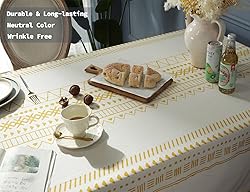 Colorigan Cotton Linen Rectangle Tablecloth Boho