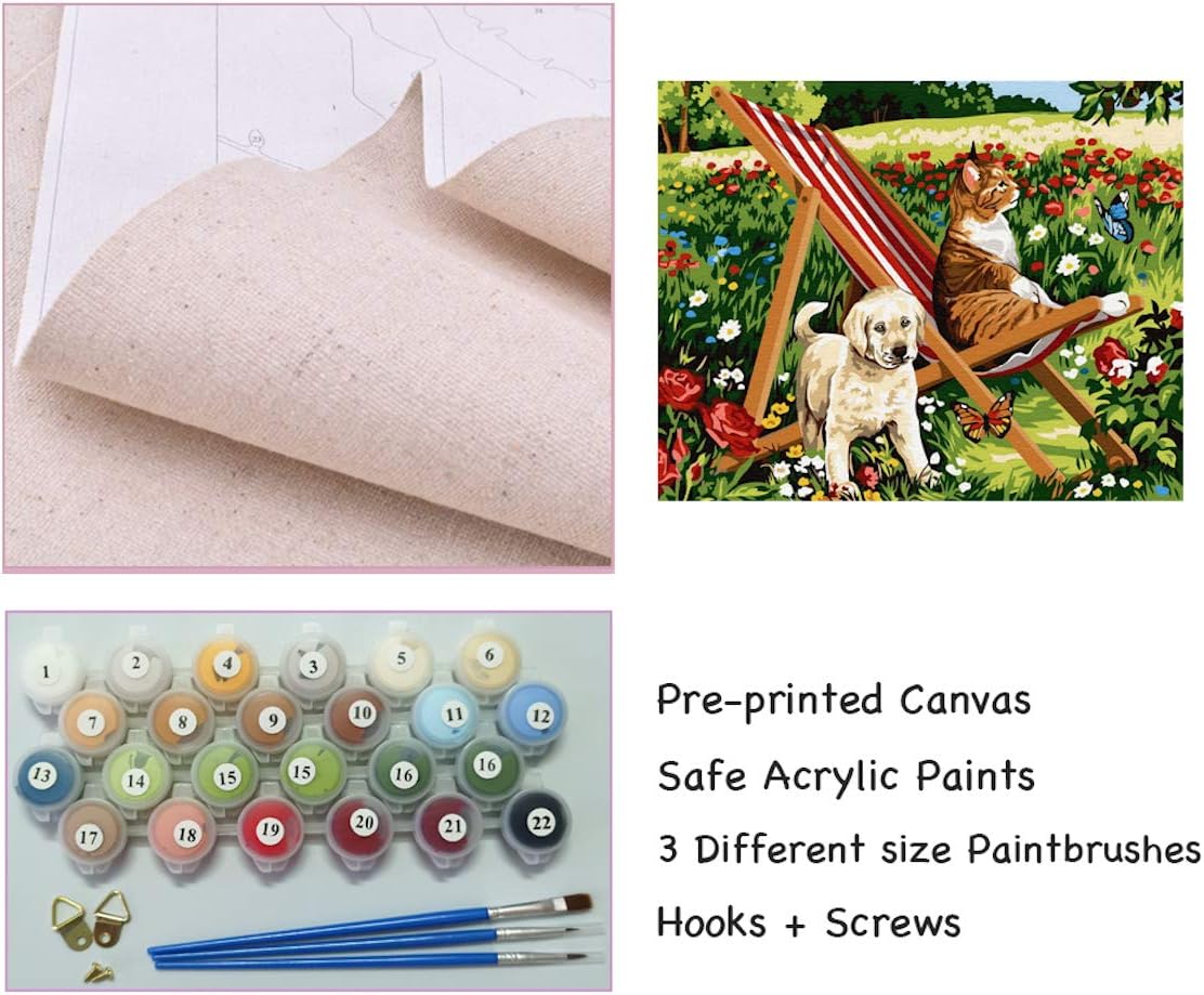 LukFun Paint by Numbers for Adults DIY Digital Oil Painting Kits on Canvas Painting - Image 4