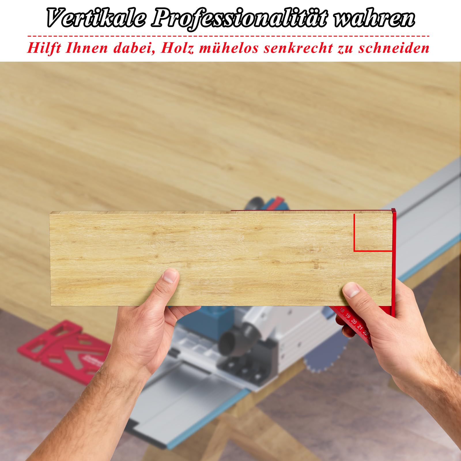 CNC-gefräster 90° Winkelanschlag für Bosch FSN Führungsschiene – Präziser, Vertikaler Schnitt für Holz- und DIY-Projekte – Kompatibel mit Bosch FSN Systemen, Ideal für Holzplattenschneidarbeiten 7