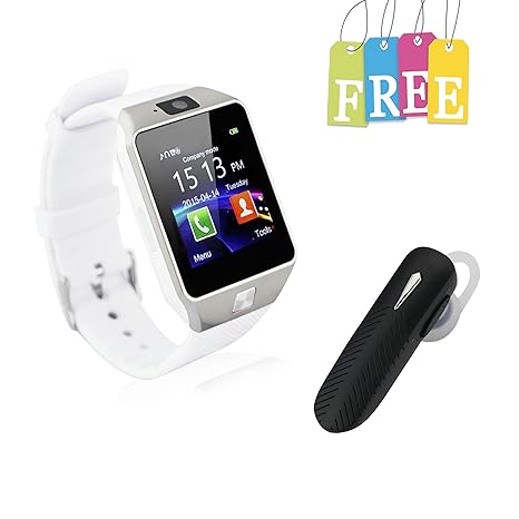 smartwatch and wireless headphones