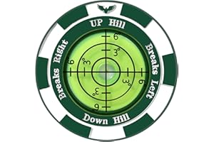 Yobbai SlopeVision Pro Golf Green Reader with Hat Clip, Horizontal Bubble Level & Golf Ball Marker – High Precision Green Reading Aid, Ideal Golf Gift for Men & Women