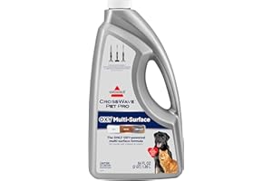 Bissell CrossWave PET PRO OXY Multi-Surface Formula, 40191, 64 oz, Removes Stuck-On Stains like Dirt, Grease, and Grime from Sealed Hard Floors and Grout, Patented Odor Elimation Technology