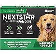 NEXTSTAR Flea and Tick Prevention for Dogs, Repellent, and Control, Fast Acting Waterproof Topical Drops for Large Dogs, 3 Monthly Doses