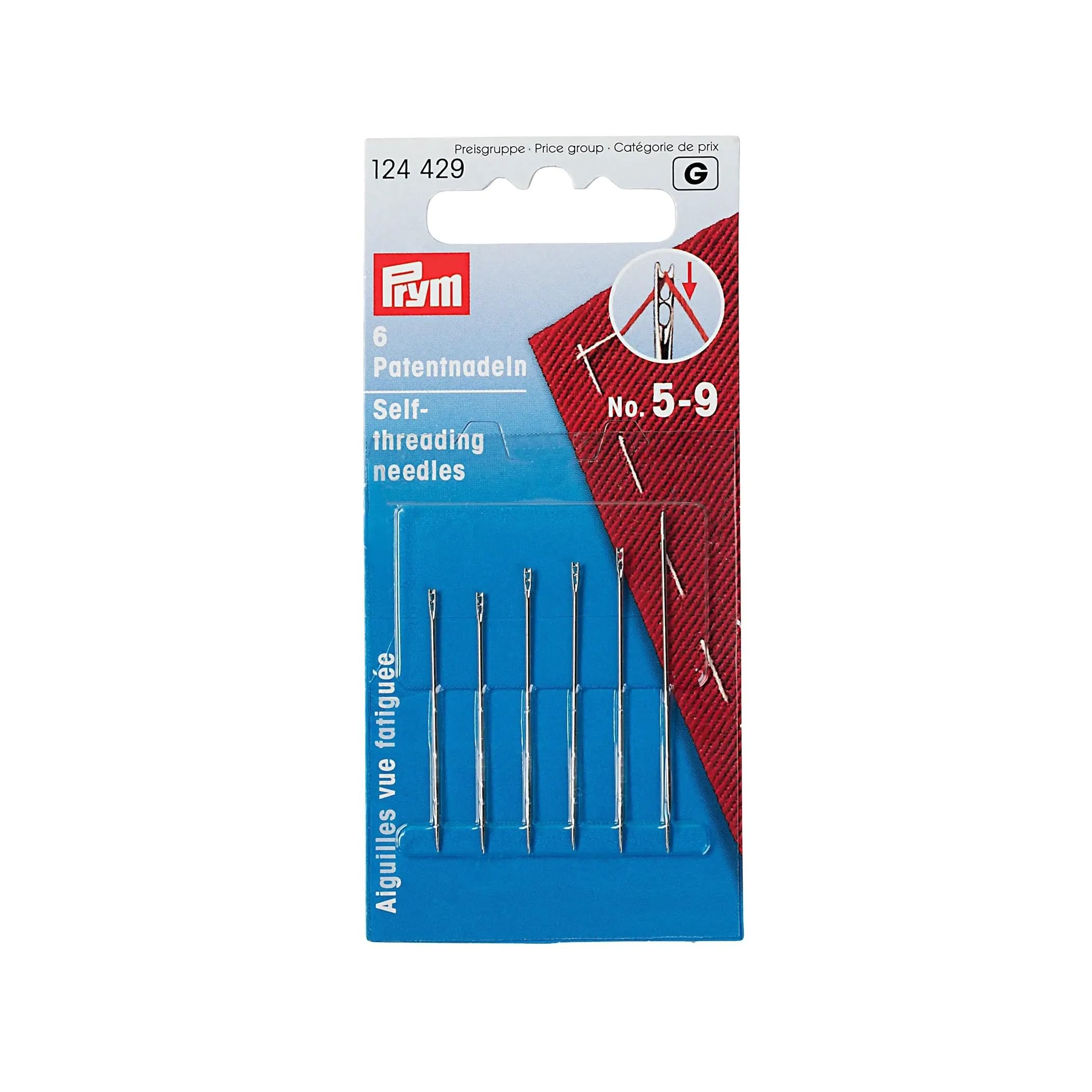 Prym - Assorted No.5-9 Self-Threading Needles - 1 Unit