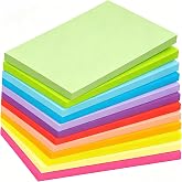 Agoer Sticky Notes 3" x 5", 1200 Sheets Self-Stick Notes Pads | 12 Colors Notepads, 100 Sheets/Pad, Clean Removal, Re-Stick Large Sticky Notes for Office, School, Home