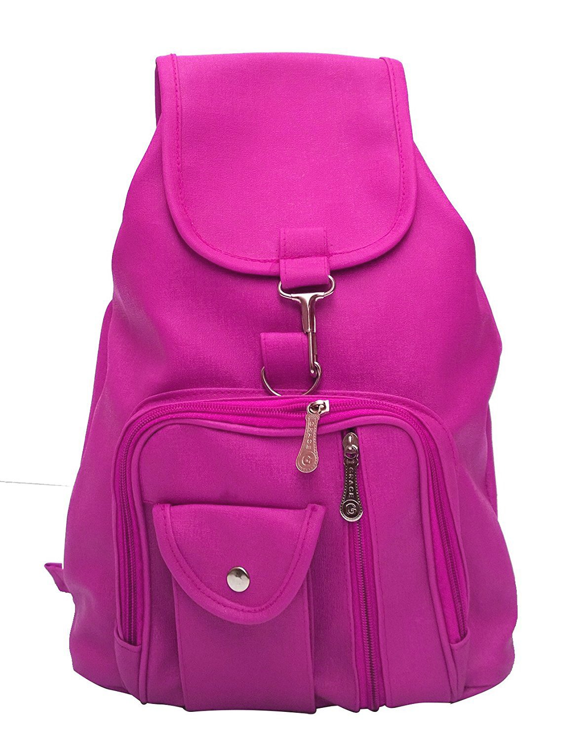 bizarre vogue women's cotton pink backpack